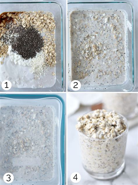 Coconut Overnight Oats The Dizzy Cook