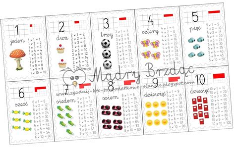 TABLICZKA MNOŻENIA plansza A4 wzór 2 7840229931 oficjalne