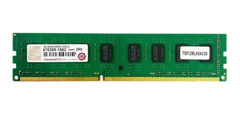 Memoria Ram Transcend 4gb 2rx8 Ddr3 1333mhz