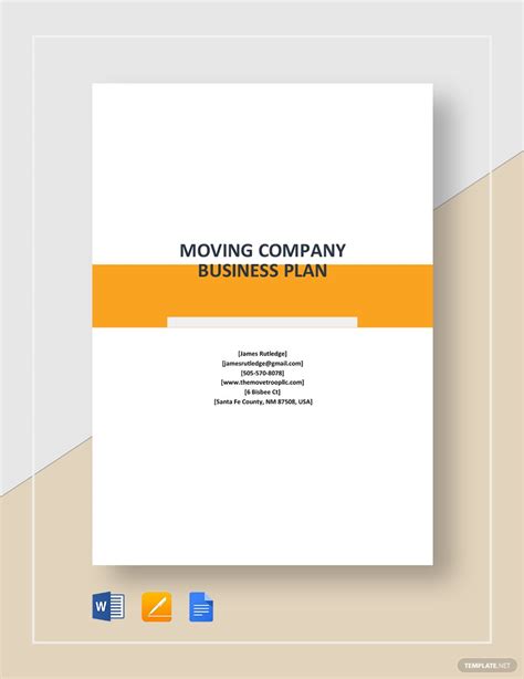 General Contracting Company Business Plan Template Google Docs Word