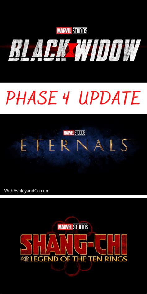 New Marvel Phase 4 Release Dates