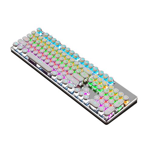 Punk Backlit Wired Gaming Gaming Keyboard and Mouse Mechanical Green Shaft Desktop Keyboard ...