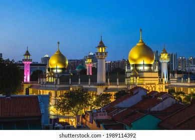 Arab Street Sultan Masjid Night Kampong Stock Photo 1989114392 ...