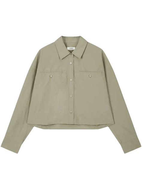 Studio Tomboy Cropped Shirt In Nude ModeSens