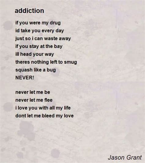 Addiction Poems