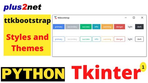 Ttkbootstrap installation and list of available styles and themes using ...