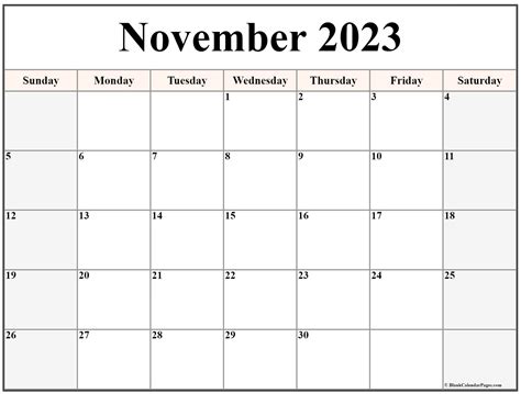 November 2023 Printable Calendar - Printable Calendar 2023