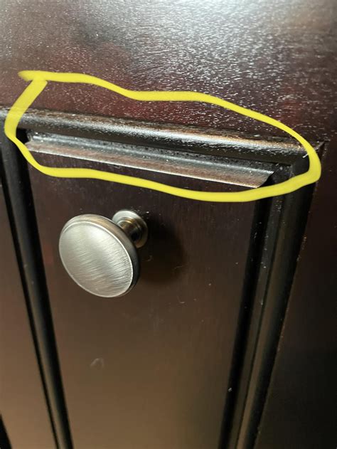 Need help cleaning cabinet door front inset grooves : r/CleaningTips