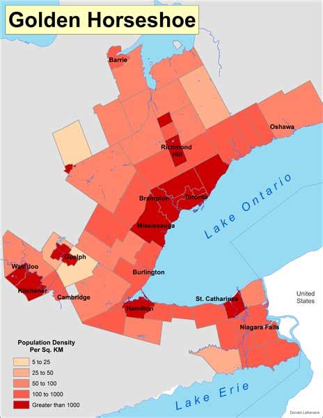 How Continuously Built Up Is The Golden Horseshoe Region