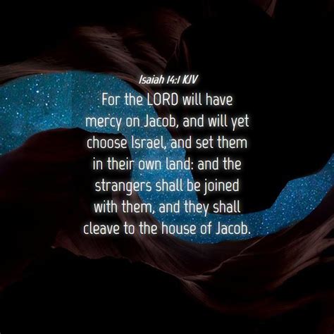 Isaiah 14:1 KJV Bible Verse Images