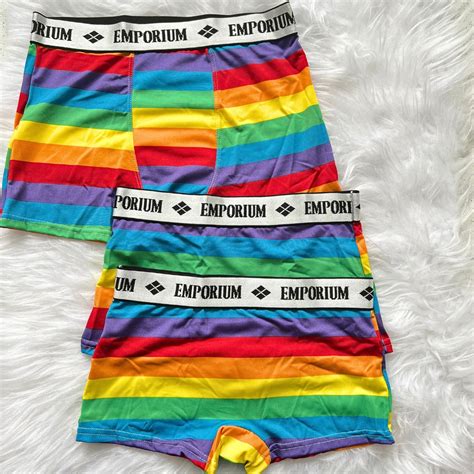 KIT Cueca Calcinha Box LGBT Feminina Arco Iris Masculina Lingerie Shopee Brasil