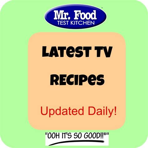 Mr Food Test Kitchen Recipes : Simple Side Dishes Free Ecookbook Mr ...