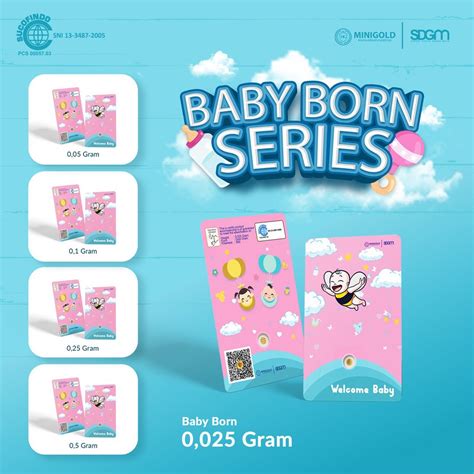 Jual Minigold Gift Series Ukuran Gram Baby Born Barakallahu