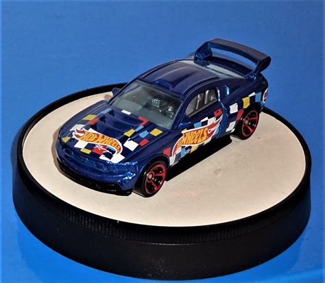 Hot Wheels Loose Car Custom Ford Mustang Mtflk Blue W Mc S Hw