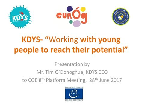 Kdys Working With Young People To Reach Their Potential” Ppt Download