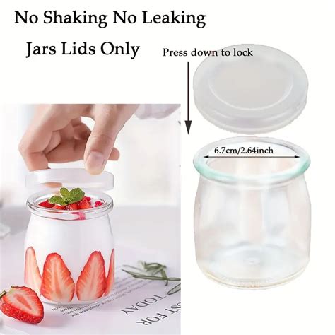 Oui Yogurt Jar Lids Yogurt Container Lids Clear Plastic Temu