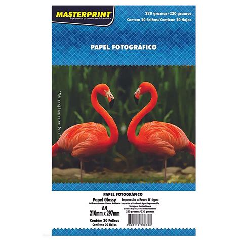 Papel Fotogr Fico Fls G Masterprint Livraria Bar O