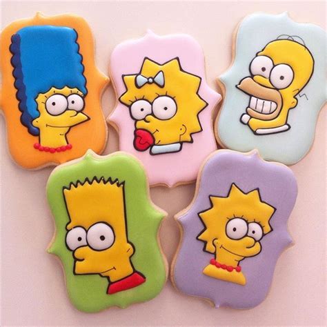 Vanilla Cookies On Instagram Os Simpsons Biscoitosdecorados