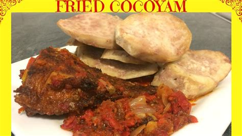 How To Fry Cocoyam Fried Cocoyam Recipe Fried Taro YouTube