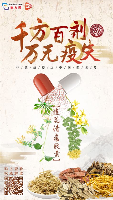 千方百剂 万无疫失——非遗抗疫之中医药名片 连花清瘟胶囊：创新应用国家非遗项目方法入选新冠肺炎诊疗方案南方网