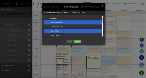 Update Resources and Statuses for Multiple Events - DayBack Calendar