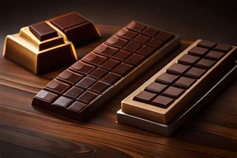 Premium AI Image | A keyboard with chocolate on it and a chocolate bar ...