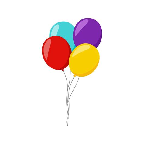 Balloon isolated on white background 9460008 Vector Art at Vecteezy