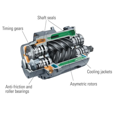 screw compressor works internal mechanics explained