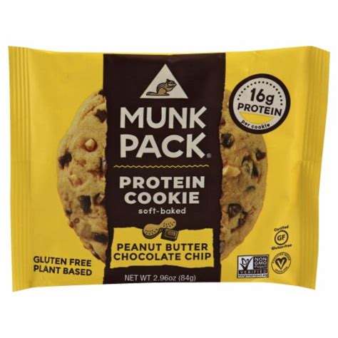 Munk Pack Peanut Butter Chocolate Chip Soft Baked Protein Cookie