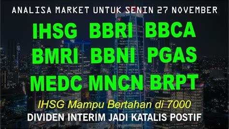 Analisa Bbri Brpt Bmri Mncn Bbni Pgas Bbca Medc Asing Strong Buy