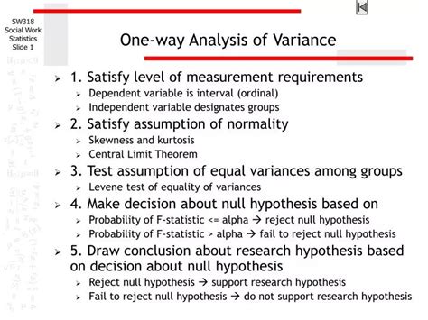 Ppt One Way Analysis Of Variance Powerpoint Presentation Id 1270730