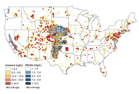 Groundwater Contamination Map [image] Eurekalert Science News Releases