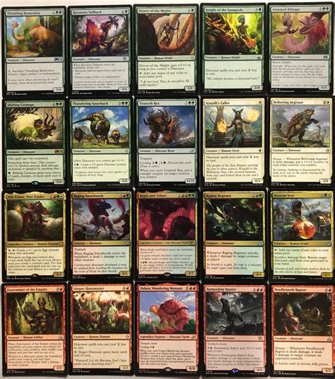 EDH Dinosaur Deck Commander MTG Magic the Gathering - Etsy