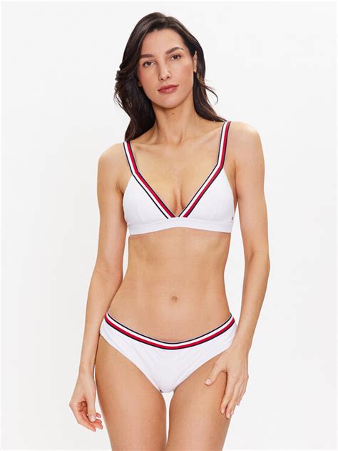 Tommy Hilfiger Bikini Partea De Sus Uw Uw Alb Modivo Ro