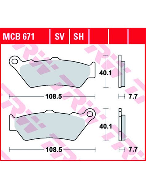 Pastillas De Freno Sinterizadas TRW Sinter Street MCB671 Para K1600 Y