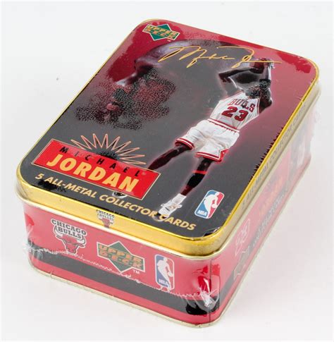 Factory Sealed Michael Jordan Upper Deck All Metal Collectors Tin Of