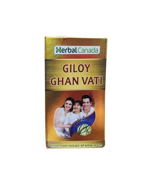 Herbal Canada Giloy Ghan Vati Packaging Size 60 Tablets At 100 Pack