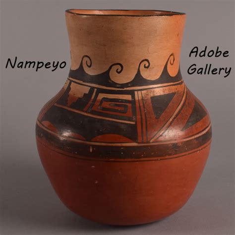 Nampeyo Southwest Indian Pueblo Pottery C4483A - Adobe Gallery, Santa Fe