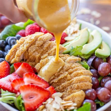 Honey Mustard Chicken Salad {with Berries And Nuts} Lil Luna