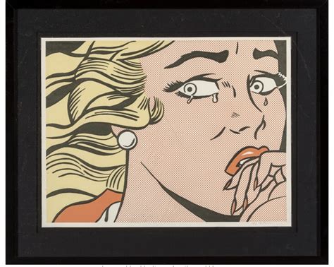 Roy Lichtenstein Crying Girl 1963 Mutualart