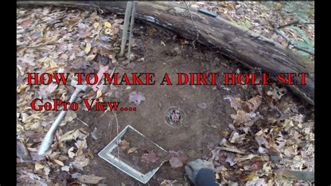 How To Make A Dirt Hole Set For Coyote Gopro View Youtube