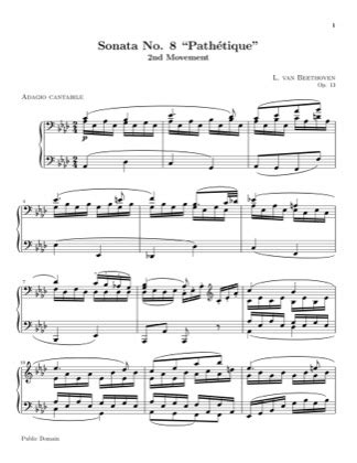 Sonata No Op Pathetique In C Minor Movement Beethoven