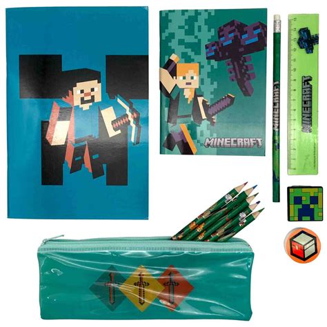 Minecraft Stationery Set Skola And Kontor