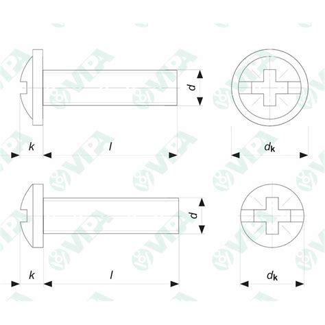 Uni Iso Din Cross Recessed Pan Head Screws