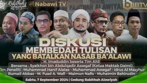 DEBAT NASAB BA ALAWI IMADUDDIN DITAMPAR BOLAK BALIK OLEH GUS WAFI