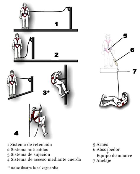 Figura Sistemas De Protecci N Individual Contra Ca Das Seg N Une En