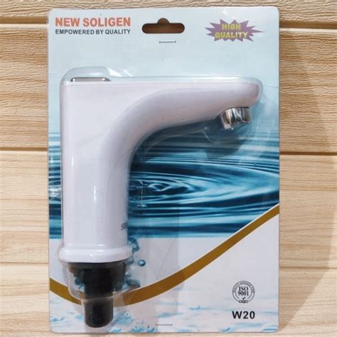 Jual Soligen W20 Kran Washtafel Tekan Pencet Keran Air Cuci Tangan PVC