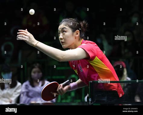 Jeddah Saudi Arabia Th May Chen Meng Of China Serves While