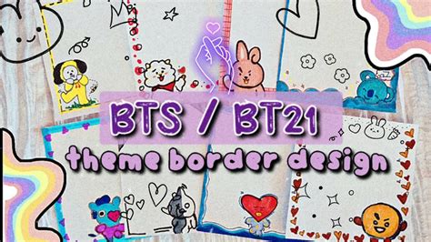 Border Design For School Project//BTS? Logo, 40% OFF