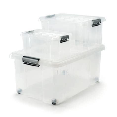 EASYHOME Stapelboxen Set 3 Teilig Transparent HOFER